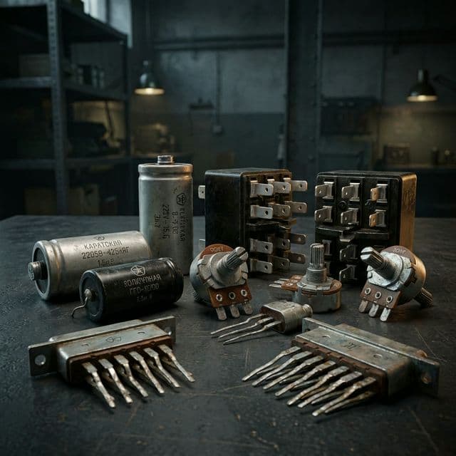 Радиодетали с серебром