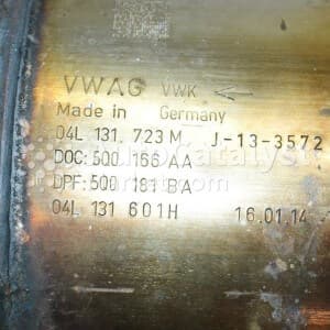 Катализатор от Audi, Volkswagen, Seat 04L131723M / 5Q0166AA / 5Q0181BA / 04L131601H (DPF) №11