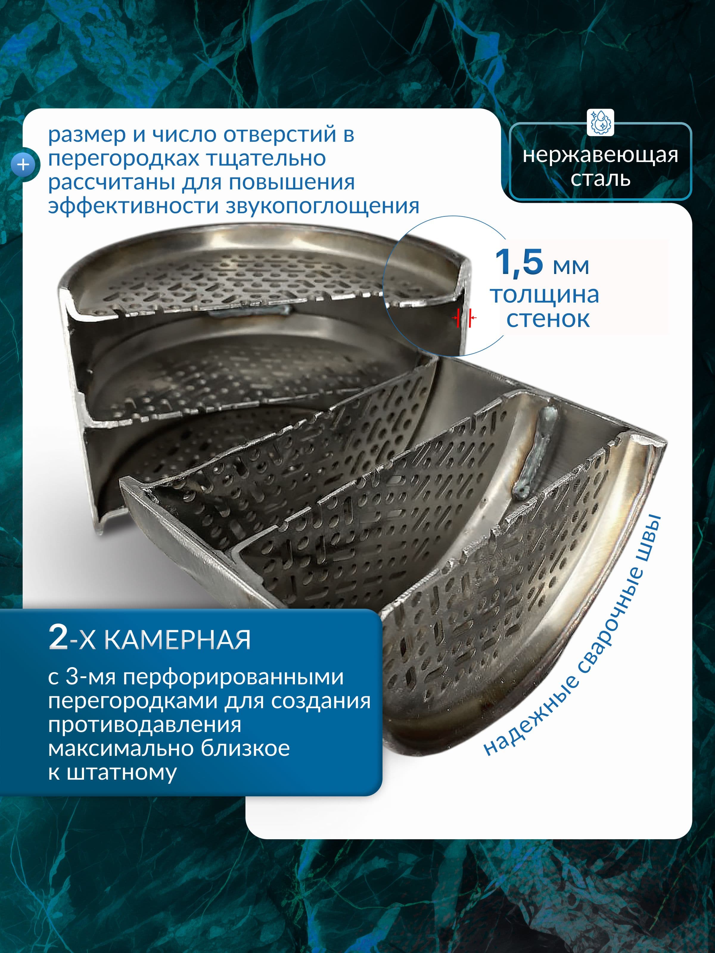 Пламегаситель 110*80 Секционный