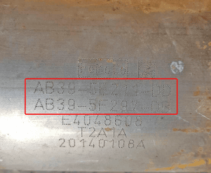 Катализатор от Ford - Mazda AB39-5E211-DD AB39-5F297-DB