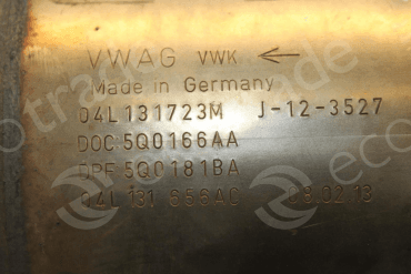 Катализатор от Audi - Seat - Volkswagen 04L131723M 5Q0166AA 5Q0181BA 04L131656AC №5