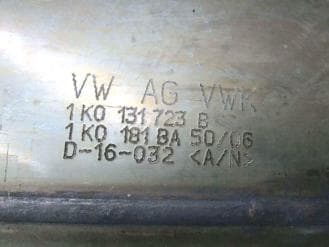 Катализатор от Audi - Dodge - Jeep - Mitsubishi - Seat - Skoda - Volkswagen 1K0131723B 1K0181BA №2