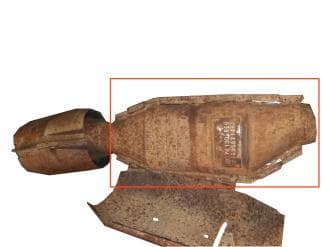 Катализатор от Ford F75A 5E214 RA (REAR)