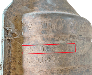 Катализатор от Porsche 93011323008