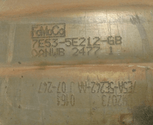 Катализатор от Ford 7E53-5E212-GB 7E5A-5E242-AA №2