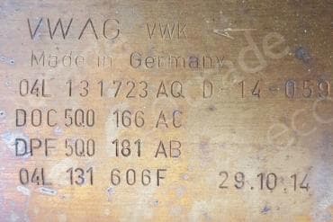 Катализатор от Audi - Volkswagen 04L131723AQ 5Q0166AC 5Q0181AB 04L131606F №2