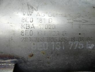 Катализатор от Audi - Volkswagen 8E0131723G 8E0181D