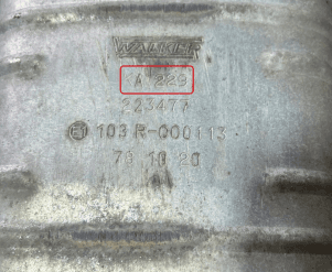 Катализатор от Walker KA 229