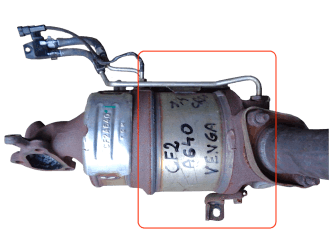 Катализатор от Hyundai - Kia CF2A640 (DPF) №1