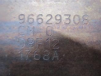 Катализатор от Chevrolet - General Motors - Holden 96629308