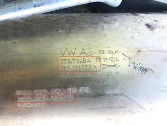 Катализатор от Audi - Volkswagen 2E0214BA 2E0131723A 2E0253053K