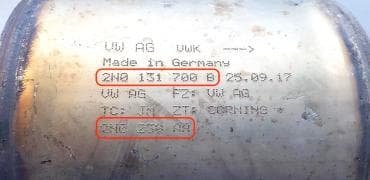 Катализатор от Audi - Volkswagen 2N0131700B 2N0230AA №3