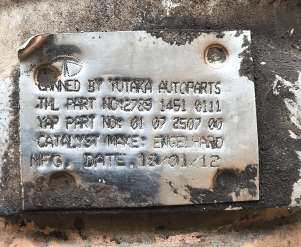 Катализатор от Tata 278914510111