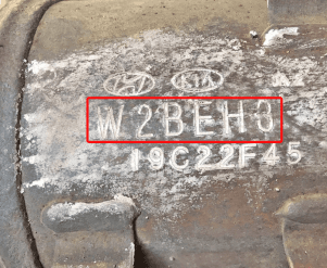 Катализатор от Hyundai - Kia W2BEH3