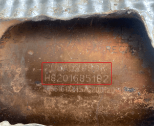 Катализатор от Renault 208A02899R H8201685182