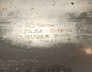 Катализатор от Audi - Volkswagen 2E0214BA 2E0131723A 2E0253053N №3