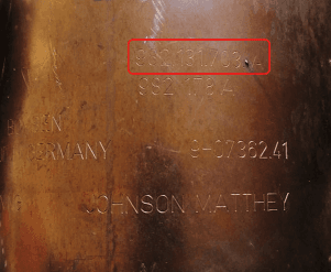 Катализатор от Porsche 982131703A 982178A