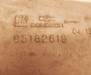 Катализатор от General Motors 95182619