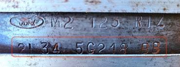 Катализатор от Ford 2L34 5G218 BB (REAR)