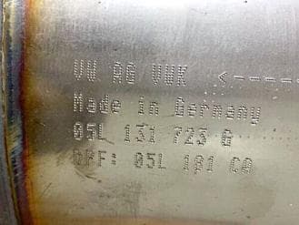 Катализатор от Audi - Volkswagen 05L131601D 05L166CB 05L131723G 05L181CA №5