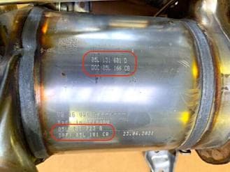 Катализатор от Audi - Volkswagen 05L131601D 05L166CB 05L131723G 05L181CA