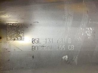 Катализатор от Audi - Volkswagen 05L131601D 05L166CB 05L131723G 05L181CA