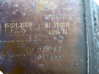 Катализатор от BMW 7811442 7811440 №3