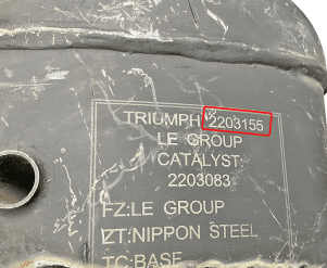 Катализатор от Triumph 2203155