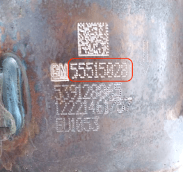Катализатор от Chevrolet 55515028