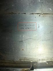 Катализатор от Unknown/None EPN A047V489 CPN 4353289 №2