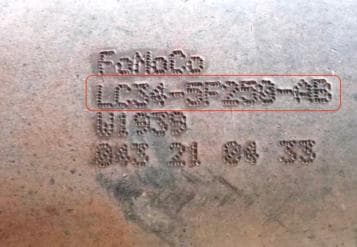 Катализатор от Ford LC34-5F250-AB №3