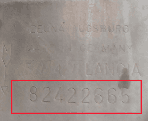 Катализатор от Alfa Romeo - Fiat - Lancia 82422665