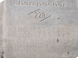 Катализатор от Nissan - Opel - Renault - Vauxhall 8200752731 H8200793442 №3