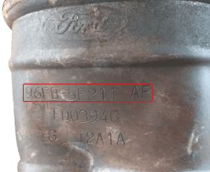Катализатор от Ford 96FB-5E211-AF (Type 1)