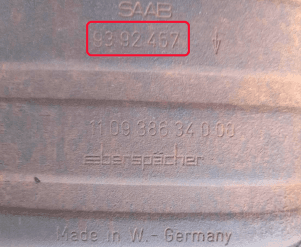 Катализатор от Saab - Volvo 9392457 №3