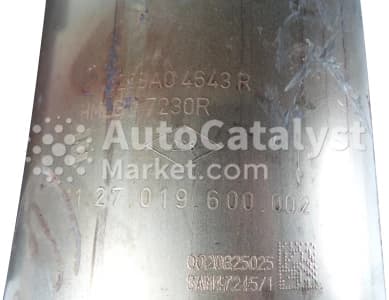 Катализатор от Renault 208A04643R (CERAMIC+DPF)