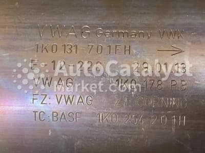 Катализатор от Audi, Skoda, Volkswagen, Seat 1K0131701FH / 1K0178PB / 1K0254201H