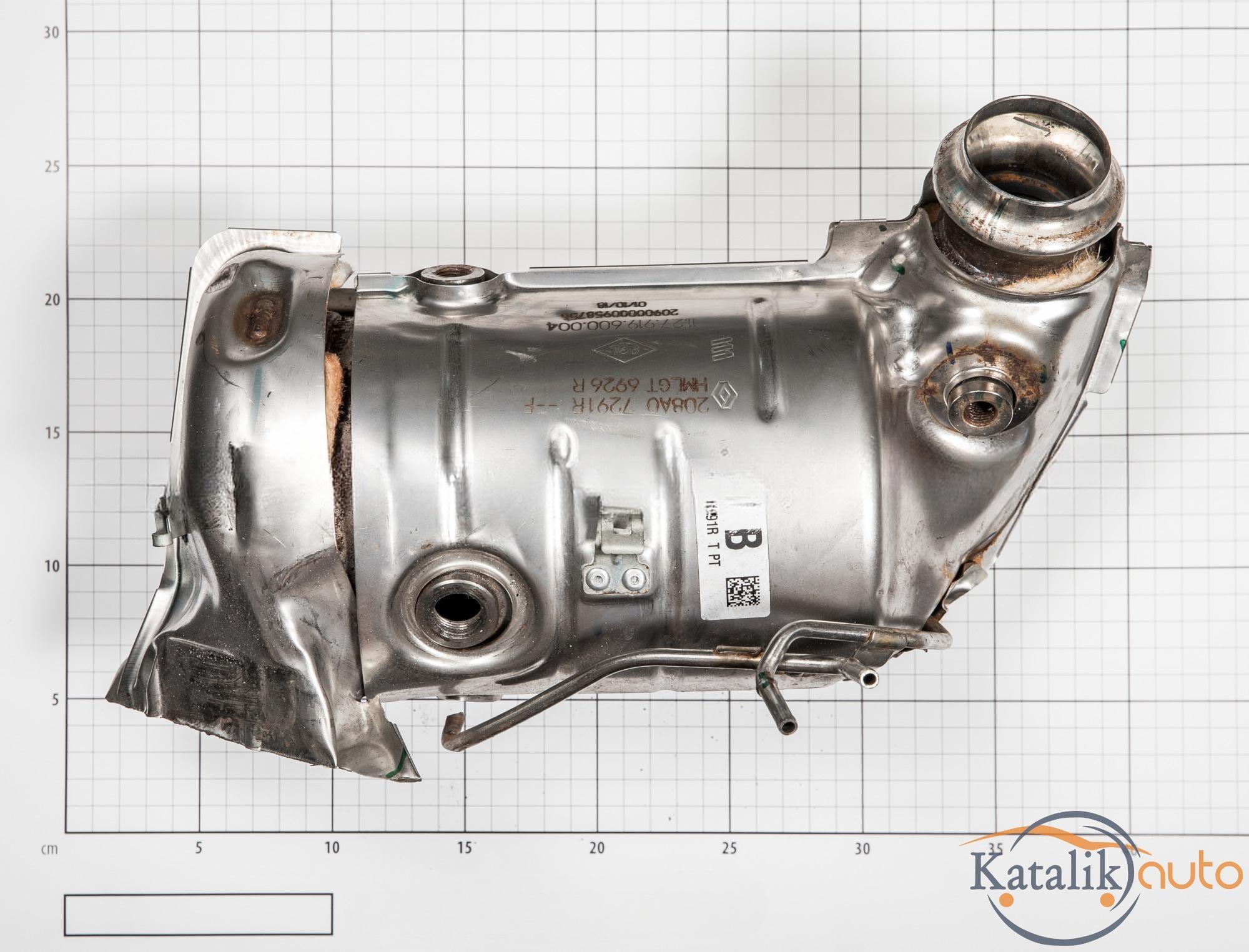 Катализатор от RENAULT 208A07291R-H/1127919600004/CERAMIKA/XRF